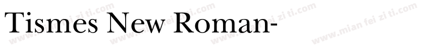 Tismes New Roman字体转换